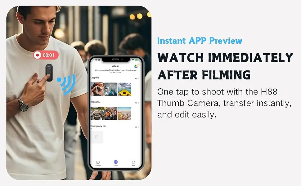 Tiny Magnetic Smart Vlogging Camera.