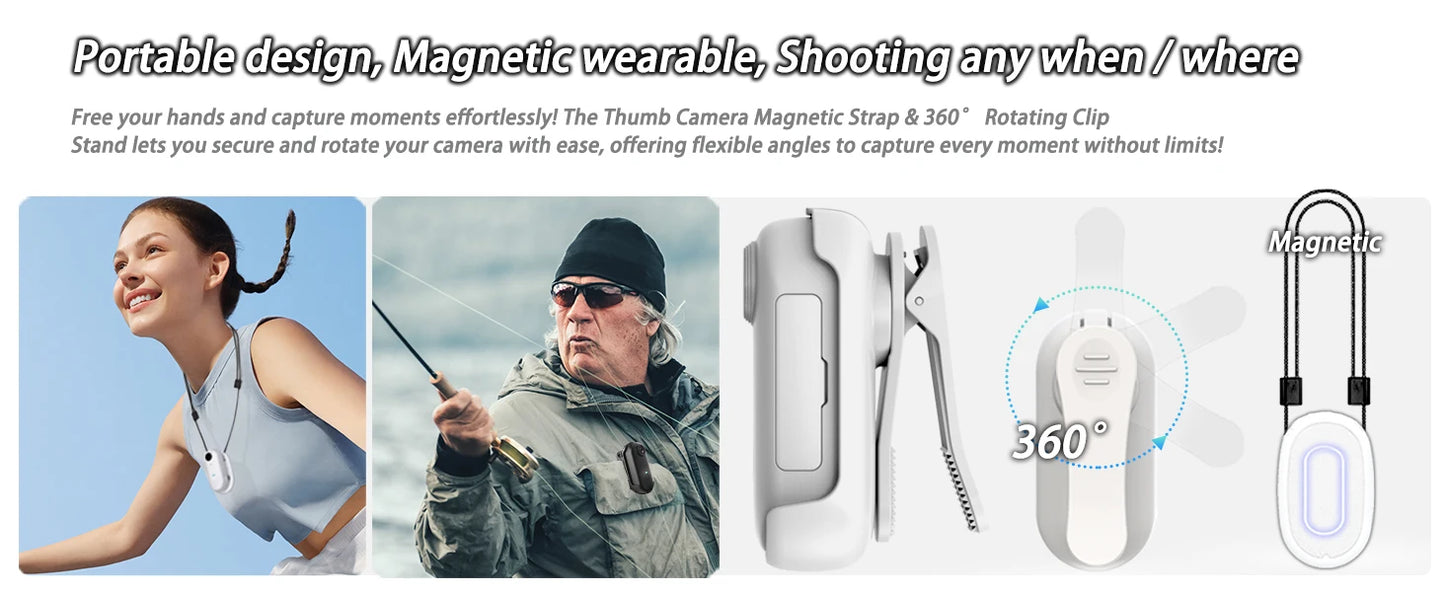 Tiny Magnetic Smart Vlogging Camera.