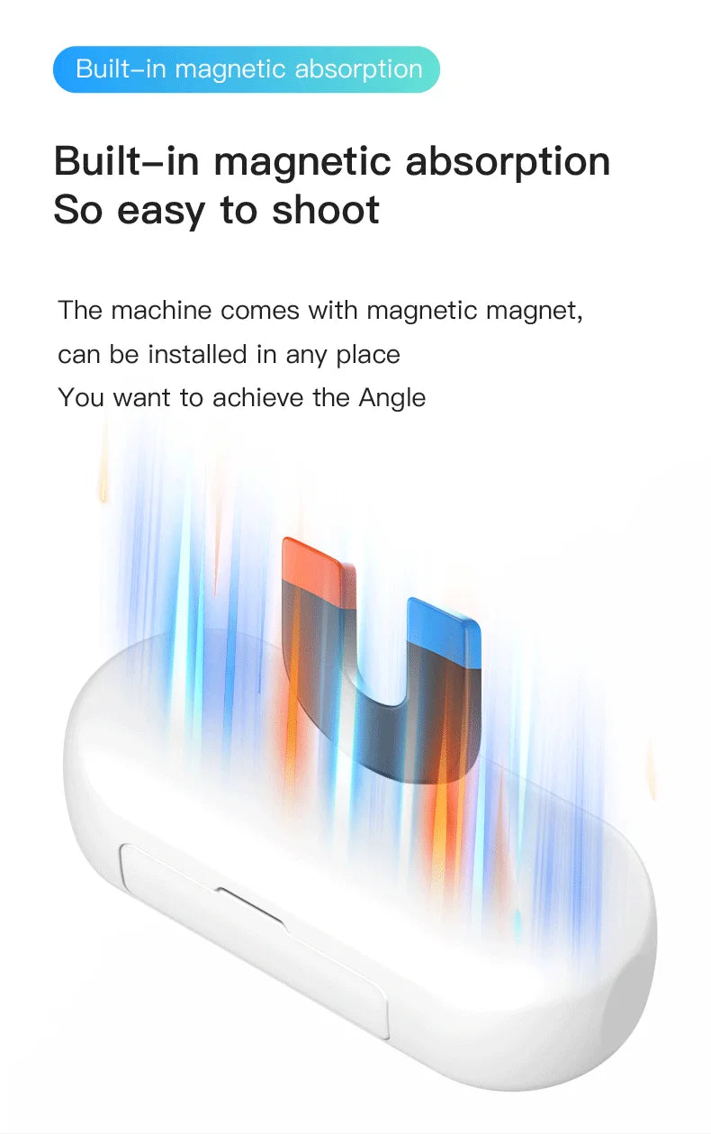 Tiny Magnetic Smart Vlogging Camera.